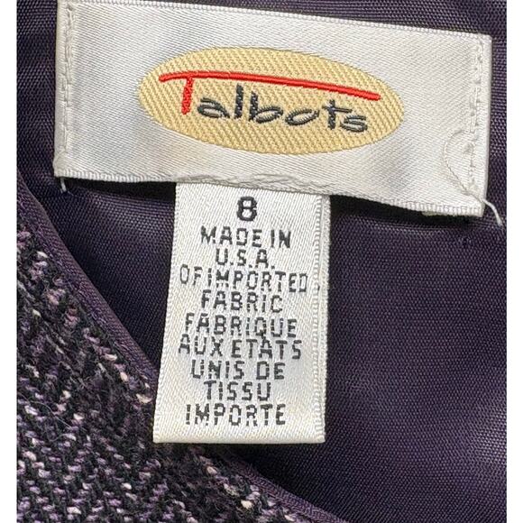 Vintage Talbots Tweed Short Sleeve Sheath Dress Office Wool Blend Woman’s 8 - Picture 2 of 7